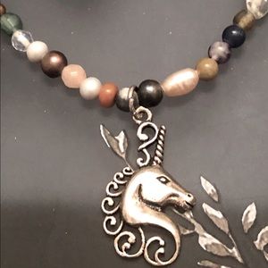 🟦SALE 5️⃣0️⃣% off🟦 Mystical unicorn necklace earring set Sterling silver